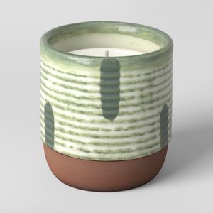 Threshold Ceramic Citronella Outdoor Candle Green - Target